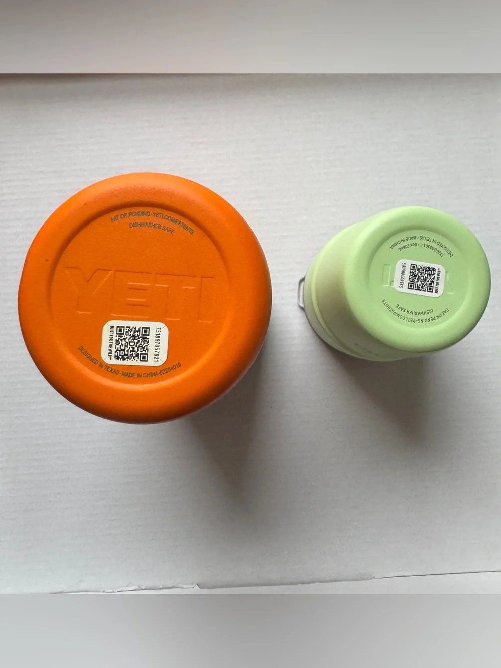 YETI Rambler Set - 8oz Lowball with Lid & Colster Can Holder Orange/Green
